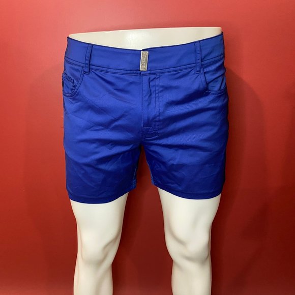 Vilebrequin Other - Vilebrequin Men's Indigo Marlon Flat Belt Solid Swim Shorts - Size Large